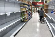 At peak pandemic panic, shoppers found empty shelves for high demand products, such as toilet paper, bottled water and hand sanitizer.