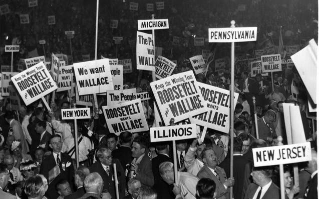 Democratic National Convention, July 1944, in Chicago.