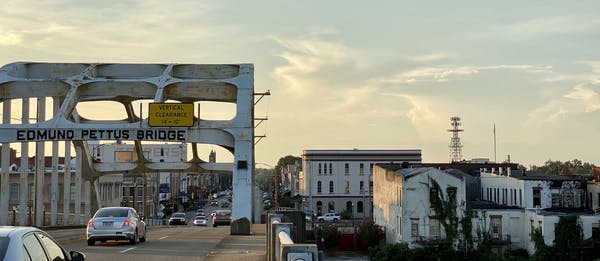 The Edmund Pettus Bridge in Selma, Ala., was one of the stops on Amelia Rayno’s Civil Rights tour.