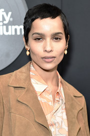 Zoe Kravitz sported her signature pixie cut at the New York premiere of 'High Fidelity.'