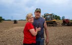 Anne and Al Klein, who farm using regenerative practices, near Freeburg, Ill.
