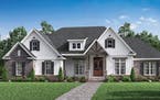 Home plan: Craftsman details with a modern layout
