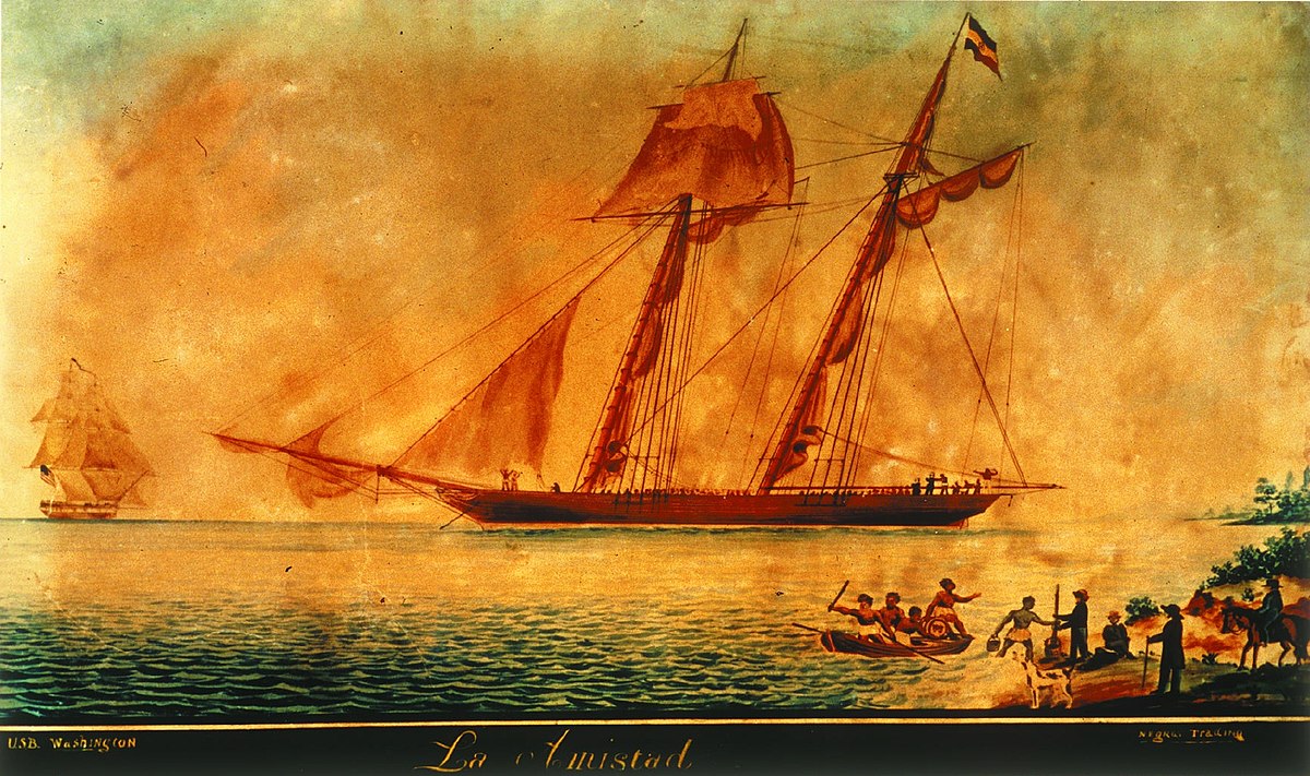 old photo of La Amistad ship