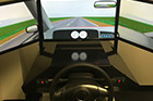 Image of driving simulation equipment