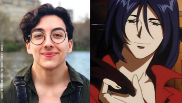 Nonbinary actor Mason Alexander Park, and Gren, an anime character from Cowboy Bebop