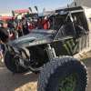 Fans gather around a racer at the 2018 King of the Hammers off-road event in San Bernardino County, Calif.