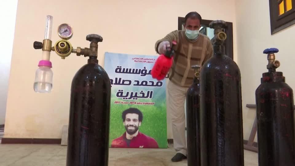 Liverpool's Salah donates COVID supply to hometown