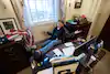 A Trump supporter makes himself at home in the office of House Speaker Nancy Pelosi (D-Calif.).