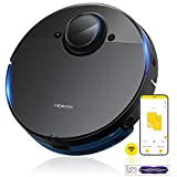 VEAVON V8 Robot Vacuum Cleaner, 4000Pa Strong Suction Lidar Robotic Vacuum Cleaner Automatic Vacuum Robot Cleaner and Mop for Pet Hair,Carpet,Hard Floors Mopping Robot with Mapping Technology, Black