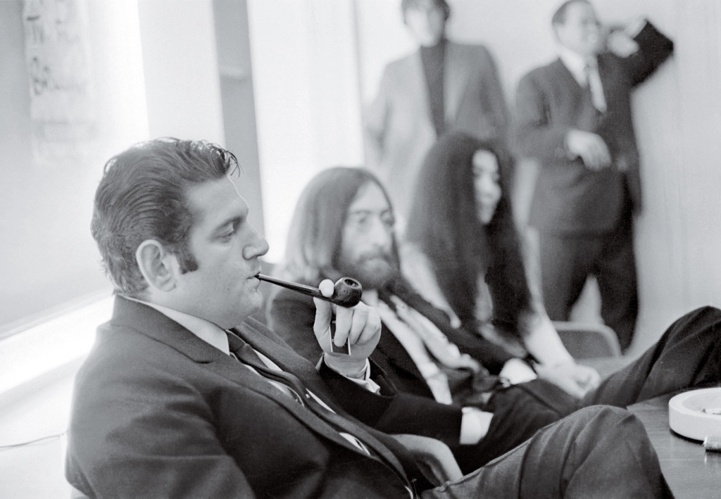 MONEYMAN Lennon and Ono with Allen Klein in 1969. Klein had spent years in the business, developing an unsavory reputation, but he won Lennon over immediately. McCartney was much more skeptical: “He’s not good enough.”