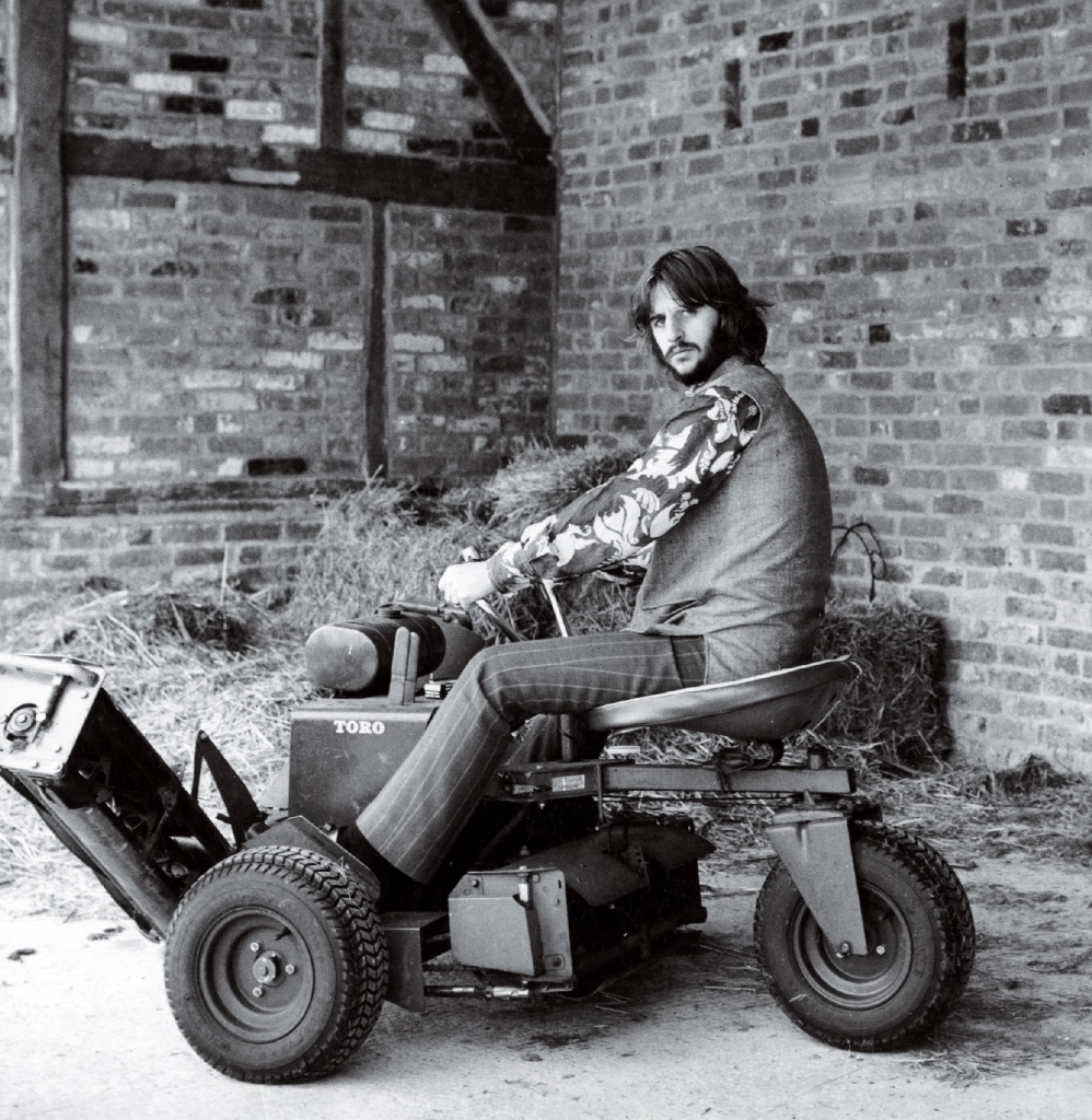 Archive images of Beatles drummer Ringo Starr at his Brookfields Estate in Surrey. He put it up for sale in 1969, a year after purchasing it.