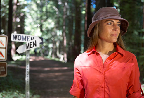 Woman On Nature Trail