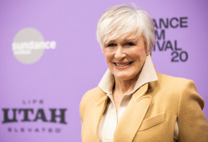 FILE - Glenn Close attends the premiere of "Four Good Days" during the Sundance Film Festival on Jan. 25, 2020, in Park City, Utah. Close will receive an honorary AARP award for her work with a charity that brings awareness to mental illness. AARP announced Tuesday, Oct. 20, 2020, that Close will be the first to receive its honorary Purpose Prize Award during a virtual ceremony on Dec. 3. (Photo by Arthur Mola/Invision/AP, File)