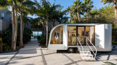Louis Vuitton's LV By Appointment trailer in Malibu, California