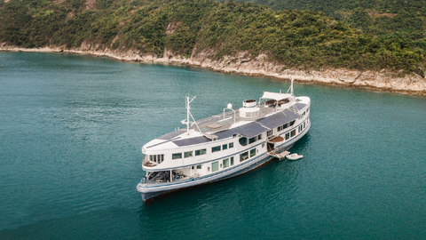 Dot was a ferry around Hong Kong that has been transformed into a Superyacht