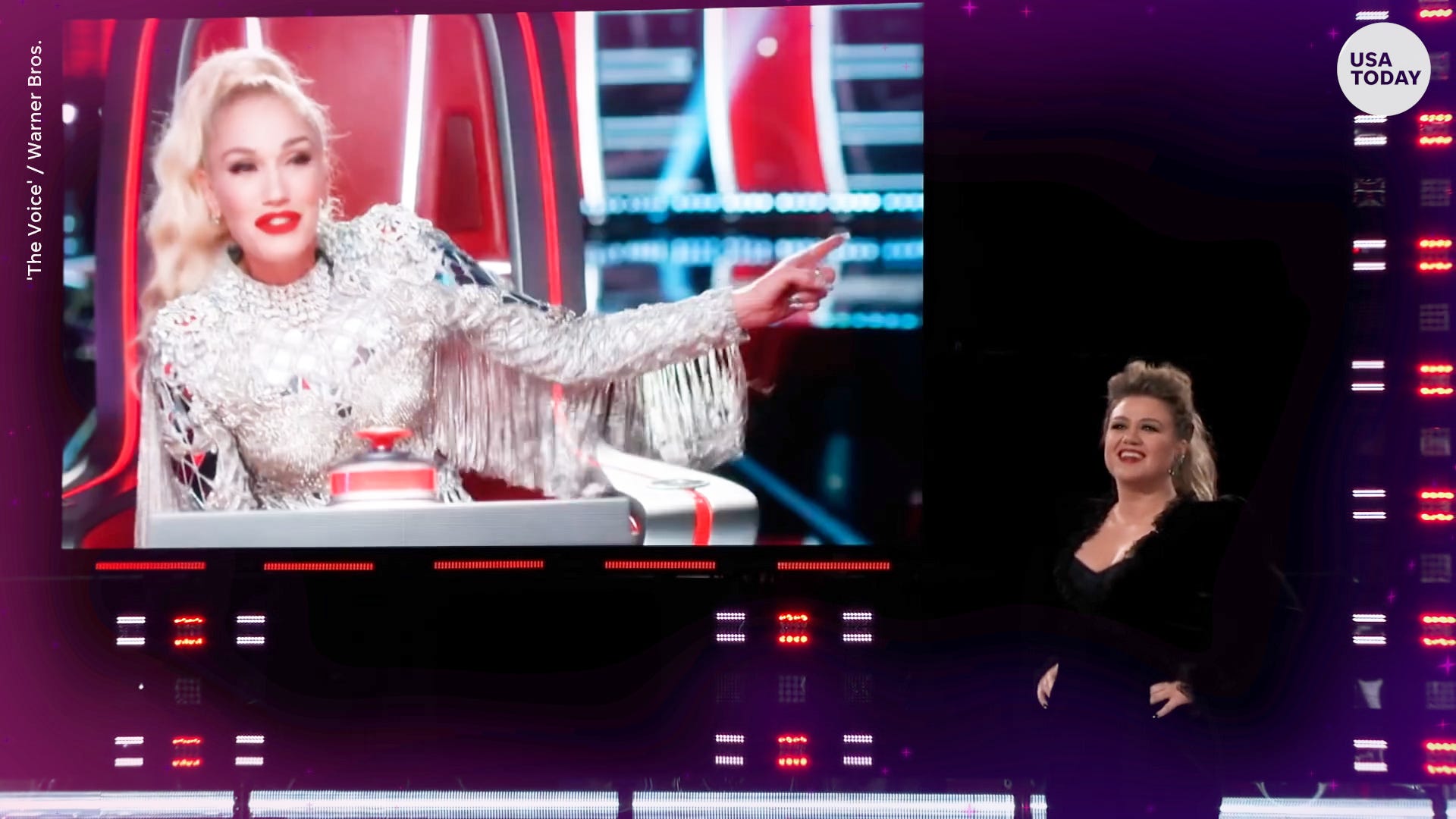 Kelly Clarkson uses a secret weapon, Gwen Stefani, against Blake Shelton on 'The Voice'