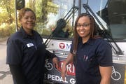 Kira Young, a veteran Metro Transit driver, followed her college-educated daughter, Kadejah Young, into training and a better-paying job as a bus mech