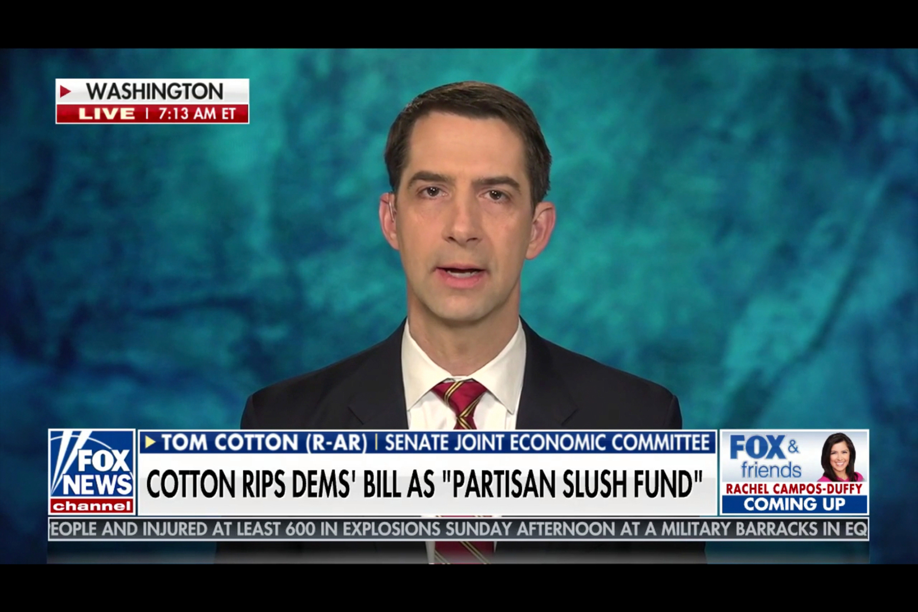 Cotton Blasts Relief Checks to Prisoners but Supported It Under Trump