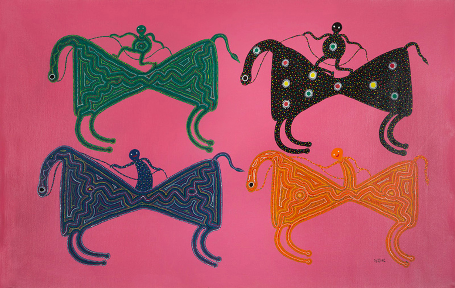 A work by Bhuri Bai, one of the Indian female artists whose work is featured on MAP's website.