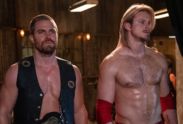 Stephen Amell and Alexander Ludwig Are Ready to Rumble in First Photos From Starz Wrestling Drama Heels