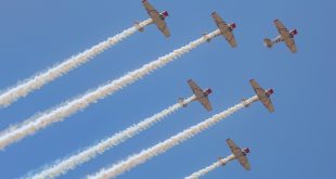 World War II Jets Send Sky-High Message: GEICO Skytypers to Debut at NAS Jacksonville Air Show