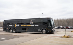 Landline will change its St. Cloud service from cars to buses this June. The service conveys travelers to Sun Country Airlines at Minneapolis-St. Paul