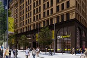 This artist’s rendition shows Dollar General’s planned DGX store on the Nicollet Mall.