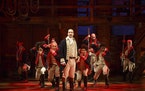 Lin-Manuel Miranda, center, is the creator, composer and original title character in the hit musical ‘Hamilton,’ shown here in the ‘Yorktown’ 