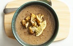Roast cauliflower soup is perfect for “shoulder” season.