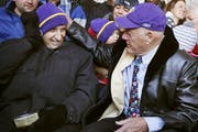 Sid Hartman and Bud Grant (shown in 2014) met when Grant arrived at the University of Minnesota from Superior, Wis., in 1946. Despite having little in