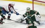 The Wild surrendered four goals to the Avalanche in the second period on Monday night at Xcel Energy Center.