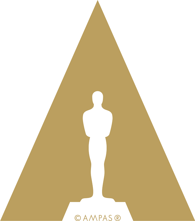 The AMPAS logo  A golden triangle with the Oscars award silhouette in white inside with the word AMPAS in golder under it. AMPAS is a .NET customer.