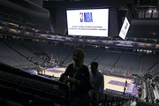 Fans left the Golden 1 Center in Sacramento, Calif., after the Pelicans-Kings game on March 11, 2020 was postponed at the last minute over an “abund