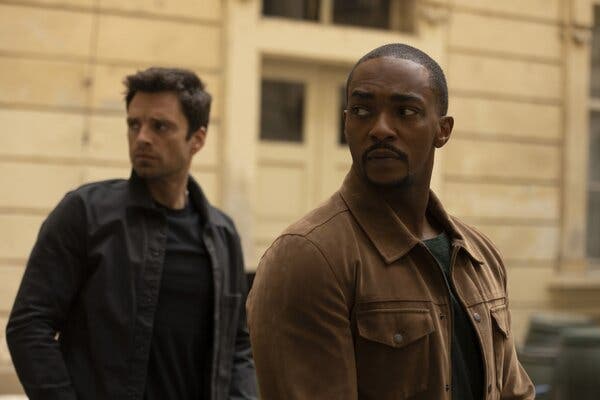 Anthony Mackie and Sebastian Stan in “The Falcon and the Winter Soldier.”