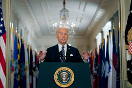 The administration of United States President Joe Biden is caught between the left flank of the Democratic party, which demands more colossal monetary backing to safeguard the climate, and the centrist members of Congress, who Biden needs to successfully make the historic infrastructure legislation a reality [File: Andrew Harnik/AP Photo]