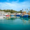 Padstow harbor on a sunny summer day
