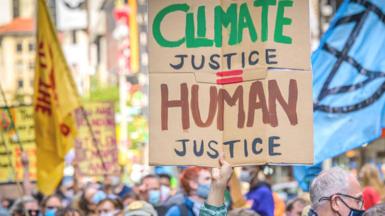 Climate protest in New York