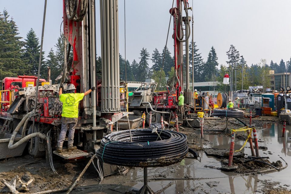 Unusual ‘machine in the woods’ taps clean energy deep underground for new Microsoft campus