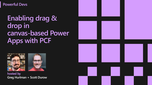 Enabling drag & drop in canvas-based Power Apps with PCF