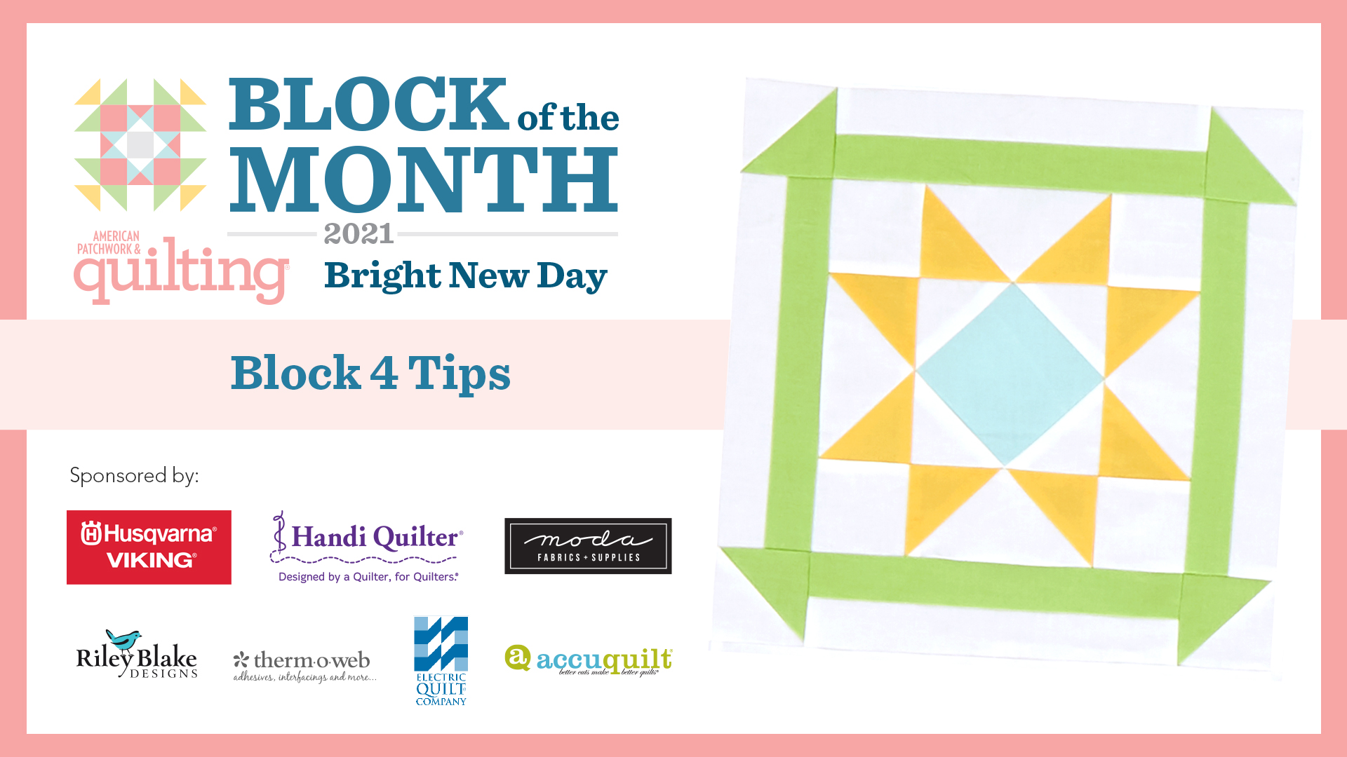 Bright New Day: Block 4 Tips Video