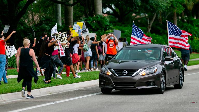 Photo Gallery: BLM and pro-police rallies held in Parkland | Saturday, July 11, 2020