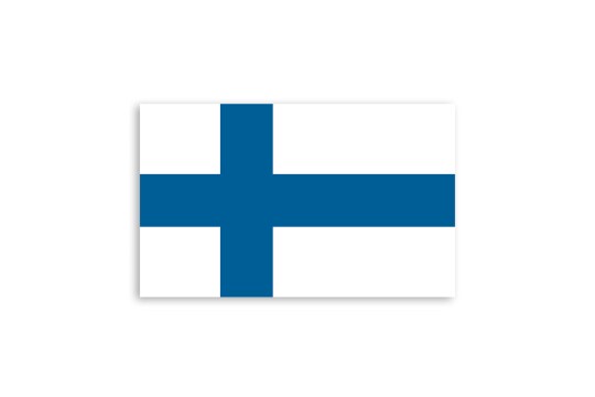 Finland flag map point