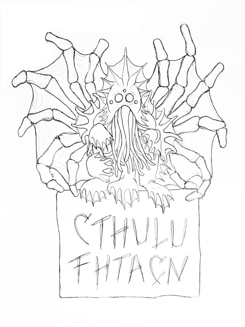 Cthulhu sketch 1