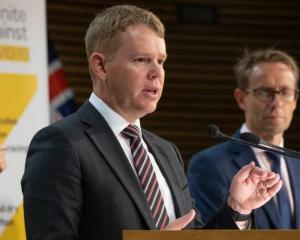 Covid-19 Response Minister Chris Hipkins and Director-general of Health Ashley Bloomfield. File...