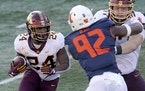 Gophers running back Mo Ibrahim rushed for 1,076 yards and 15 touchdowns in seven games last year.