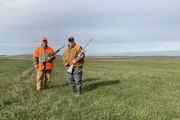 Tom Franchino, left, moved to a small North Dakota town (population about 250) 19 years ago for the hunting and fishing. Two years ago his buddy, Jeff