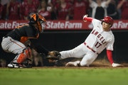 Besides pitch and hit, Angels two-way star Shohei Ohtani can also run — as he demonstrated by scoring the winning run from second against Baltimore 