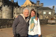 Retired Dr. Tony Stifter and Carol Giuliani, owner of Senior Travel Companion Services, on a tour of Scotland in 2018.
