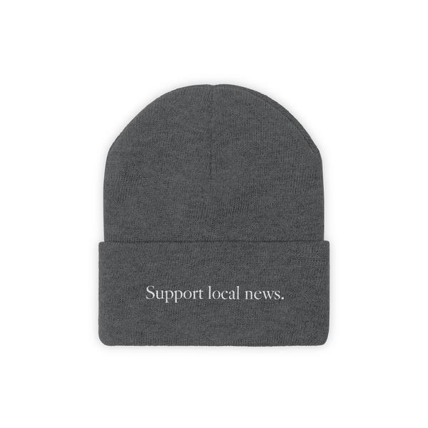 Support Local News Knit Beanie