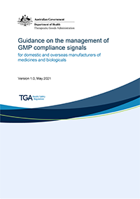 Download Guidance on the management of GMP compliance signals
